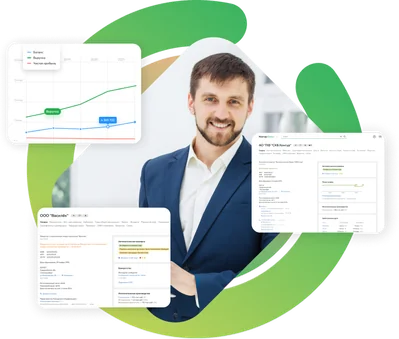 Интерфейс Контур.Фокус: карточка компании, финансовые графики и досье